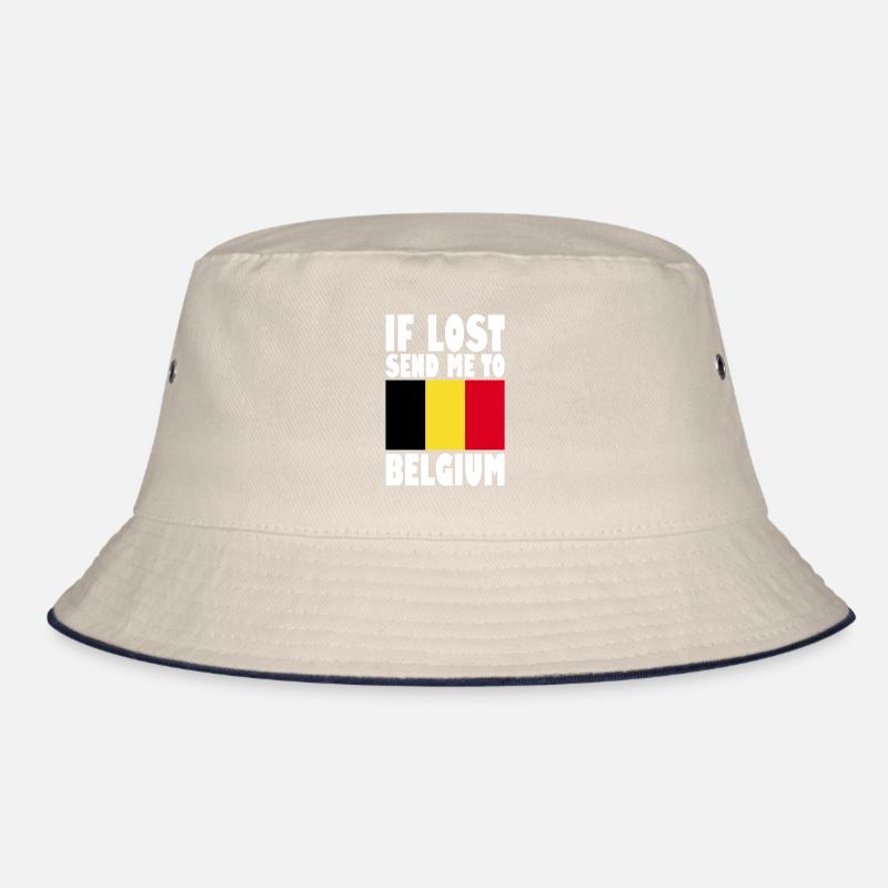 Belgien Flagge Spruch Bucket Hat