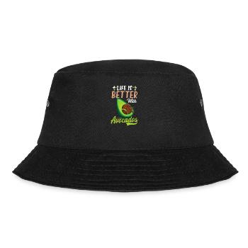 Avocado Life Better With Avocado - Bucket Hat - black - Front - Lela (165cm)