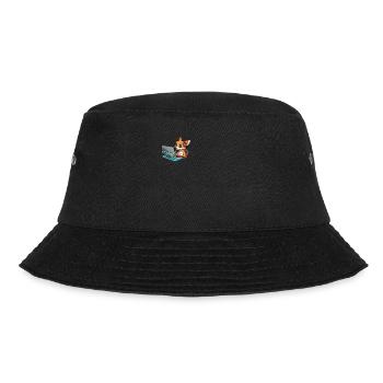 Kawaii Video Gaming Fox - Streaming Computerspiel - Bucket Hat - Schwarz - Vorne - Lela (165cm)