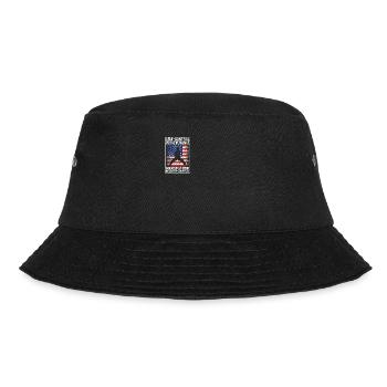 Kühle amerikanische Flagge USA Taekwondo Tae Kwon - Bucket Hat - Schwarz - Vorne - Lela (165cm)