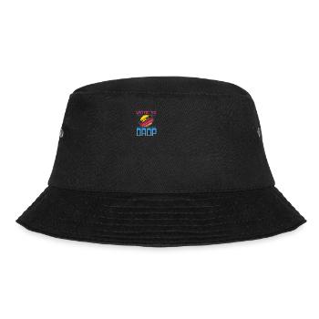 EDM Rave Techno 80er Jahre Wait For Drop - Bucket Hat - Schwarz - Vorne - Lela (165cm)