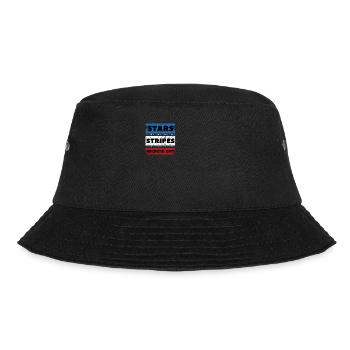 Stars Stripes Reproductive Rights distressed 4th - Bucket Hat - black - Front - Lela (165cm)