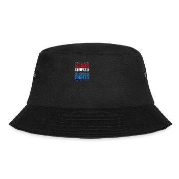 Stars Stripes Reproductive Rights July 4th - Bucket Hat - black - Front - Lela (165cm)