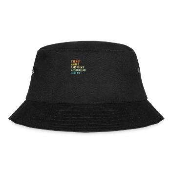Ich Bin Nicht Böse, Mein Australischer Akzent - Bucket Hat - Schwarz - Vorne - Lela (165cm)