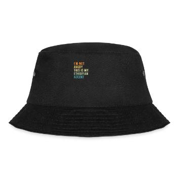 Ich Bin Nicht Böse, Mein Äthiopischer Akzent - Bucket Hat - Schwarz - Vorne - Lela (165cm)