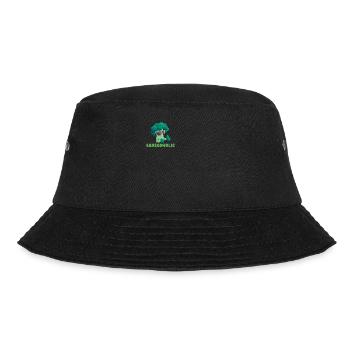 Broccoholic Vegan Vegetarian and Veggie - Bucket Hat - black - Front - Lela (165cm)