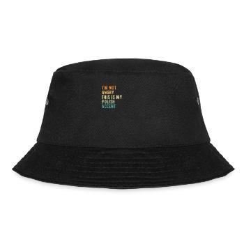 Ich Bin Nicht Böse, Mein Polnischer Akzent - Bucket Hat - Schwarz - Vorne - Lela (165cm)