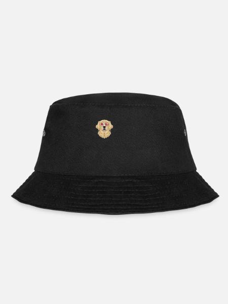 Golden Retriever Japan Sunglasses I Japanese Flag - Bucket Hat - black