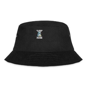 Gaming Skelett - ComputerOnline Spiele Streaming - Bucket Hat - Schwarz - Vorne - Lela (165cm)
