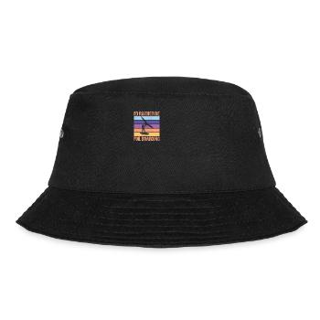 I'd Rather Be WingFoil Boarding - Hydrofoil Surfer - Bucket Hat - black - Front - Lela (165cm)