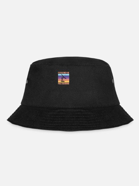 I'd Rather Be WingFoil Boarding - Hydrofoil Surfer - Bucket Hat - Schwarz