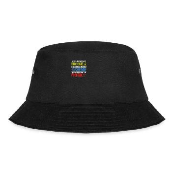 Naturwissenschaftler Geschenk Biologie Chemie Phys - Bucket Hat - Schwarz - Vorne - Lela (165cm)