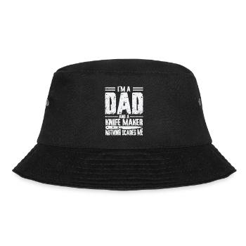 Knifemaking Knife Making Bladesmith Smithing Knife - Bucket Hat - black - Front - Lela (165cm)