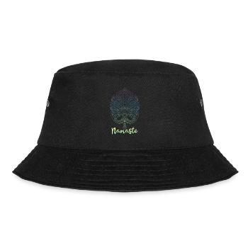 Namaste Monstera Yoga Meditation Monstera Leaf - Bucket Hat - black - Front - Lela (165cm)