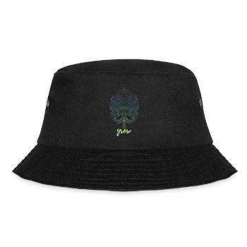 Monstera Yoga Meditation Monstera Leaf - Bucket Hat - black - Front - Lela (165cm)