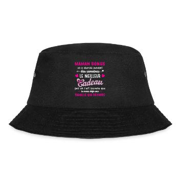 Meilleur cadeau maman bonus citation coeur ruban - Bob - noir - Devant - Lela (165cm)