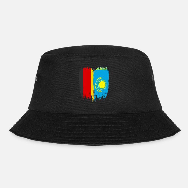 Deutschland Flagge Kasachstan - Bucket Hat - Schwarz