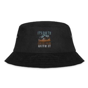MUD BOGGING: It's Dirty Cause - Bucket Hat - Schwarz - Vorne - Lela (165cm)