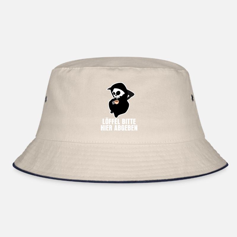 Sensenmann Löffel abgeben Grim Reaper Bucket Hat
