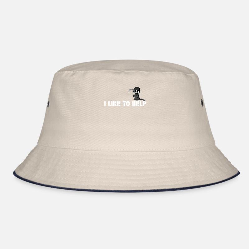 Sensenmann Spruch Witz Grim Reaper Bucket Hat