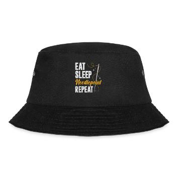 Needlepoint Embroidery Embroidery Stickerin Gift - Bucket Hat - black - Front - Lela (165cm)