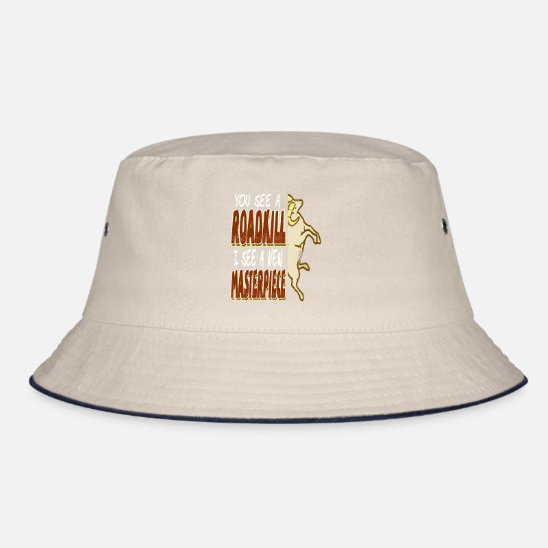 You see a roadkill I see a masterpiece Bucket Hat