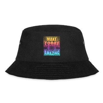 Make Today Amazing Positives Mindset - Bucket Hat - Schwarz - Vorne - Lela (165cm)