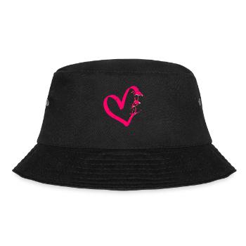 Flamingo Lustiges Flamingo Vogel Geschenk - Bucket Hat - Schwarz - Vorne - Lela (165cm)