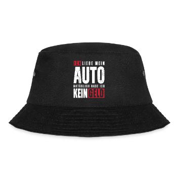 Ich liebe mein Auto natürlich habe ich kein Geld - Bucket Hat - Schwarz - Vorne - Lela (165cm)