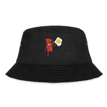 Baconholic Meat Lover Bacon Eater Keto Keto - Bucket Hat - black - Front - Lela (165cm)