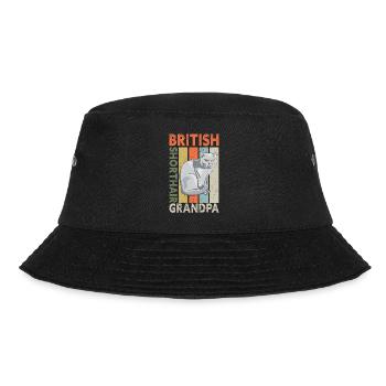 British Shorthair Grandpa Cat Dad Gift - Bucket Hat - black - Front - Lela (165cm)