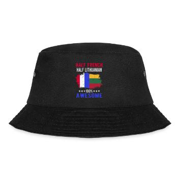 Half French Half Lithuanian - Bucket Hat - black - Front - Lela (165cm)
