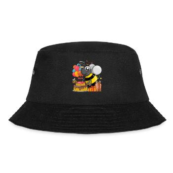 Birthday Party Gift Animal Bee - Bucket Hat - black - Front - Lela (165cm)