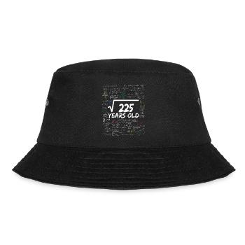 Square Root of 225 15TH Funny Math Birthday - Bucket Hat - black - Front - Lela (165cm)