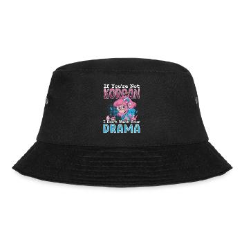 Korean Pop Design for a K-Pop Fashion Fan - Bucket Hat - black - Front - Lela (165cm)