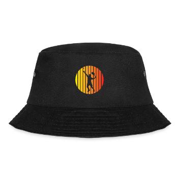 Tennisverein Tennis Tennisschläger Tennisspieler - Bucket Hat - Schwarz - Vorne - Lela (165cm)