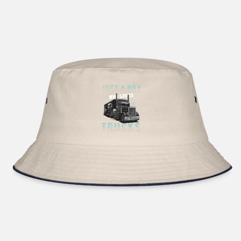 nur ein Junge, der Trucks liebt Bucket Hat