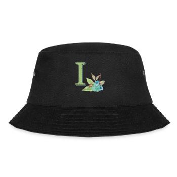 Lettre I verte géante prénom naissance jardin vert - Bob - noir - Devant - Lela (165cm)