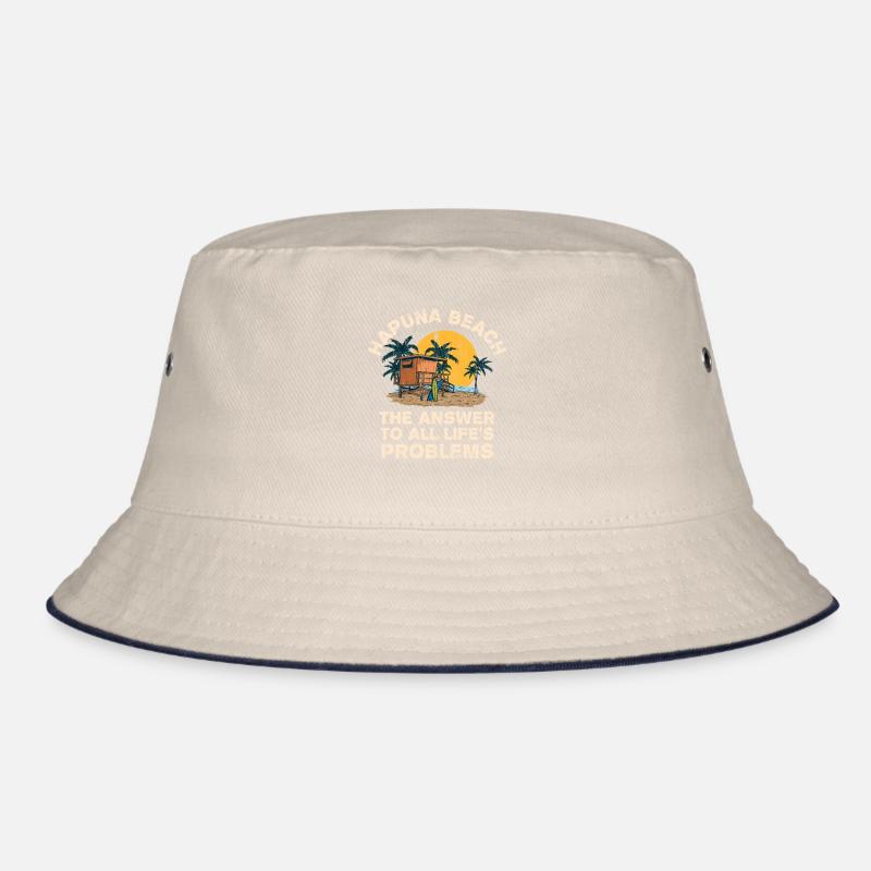 Hapuna Beach Answer To All Life's Problems Bucket Hat