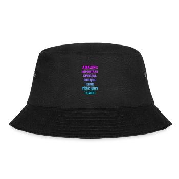 Motivation - Bucket Hat - Schwarz - Vorne - Lela (165cm)