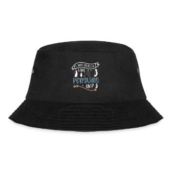 I Really Like Penguins Sea Bird King Emperor - Bucket Hat - black - Front - Lela (165cm)