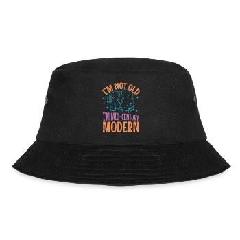 Ich Bin Nicht Alt, Ich Bin Modern - Bucket Hat - Schwarz - Vorne - Lela (165cm)