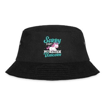 Einhorn - Bucket Hat - Schwarz - Vorne - Lela (165cm)