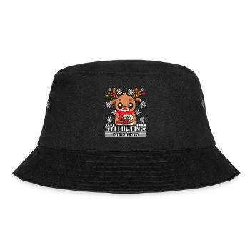Zu Glühwein sag ich nicht nein Weihnachtsmarkt - Bucket Hat - Schwarz - Vorne - Lela (165cm)