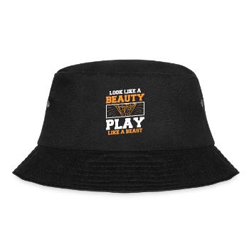 Ask Me About Basketball Actually You Don't Have To - Bucket Hat - Schwarz - Vorne - Lela (165cm)