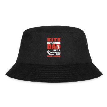 Kiteboarding Dad Lustig Surfen Kite Surfer Vater - Bucket Hat - Schwarz - Vorne - Lela (165cm)