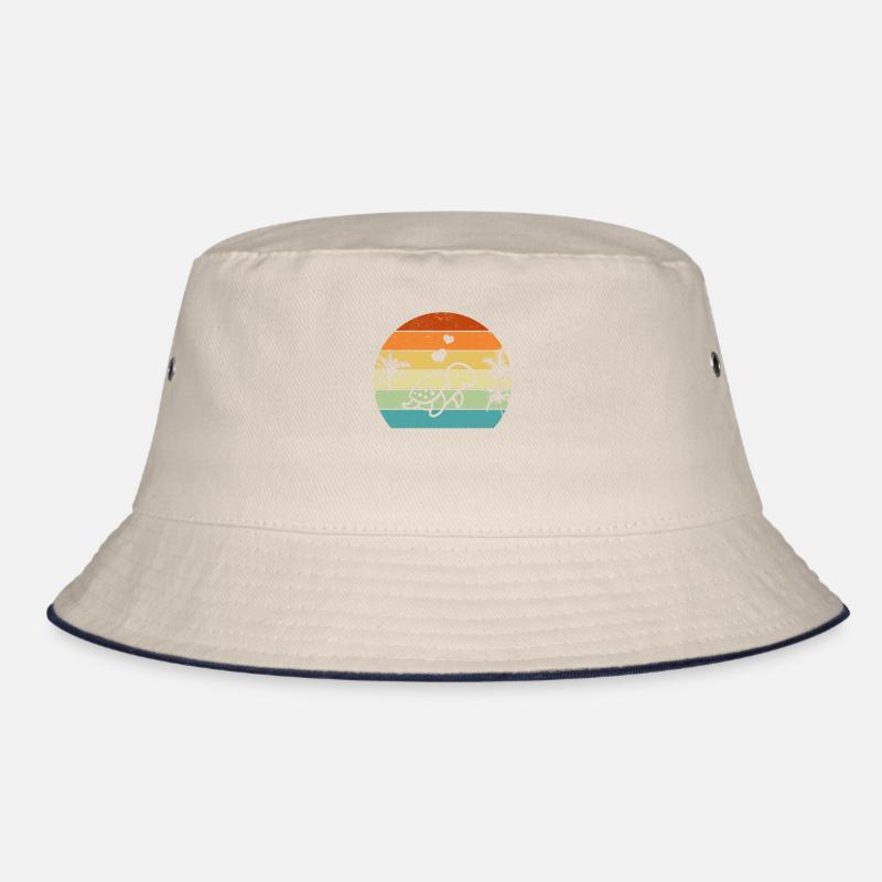 Turtle Sunset Sea Turtle Lover Cute Bucket Hat