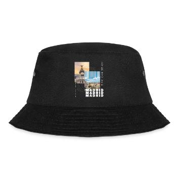 Madrid Spain City Skyline Home Love Holidays - Bucket Hat - black - Front - Lela (165cm)