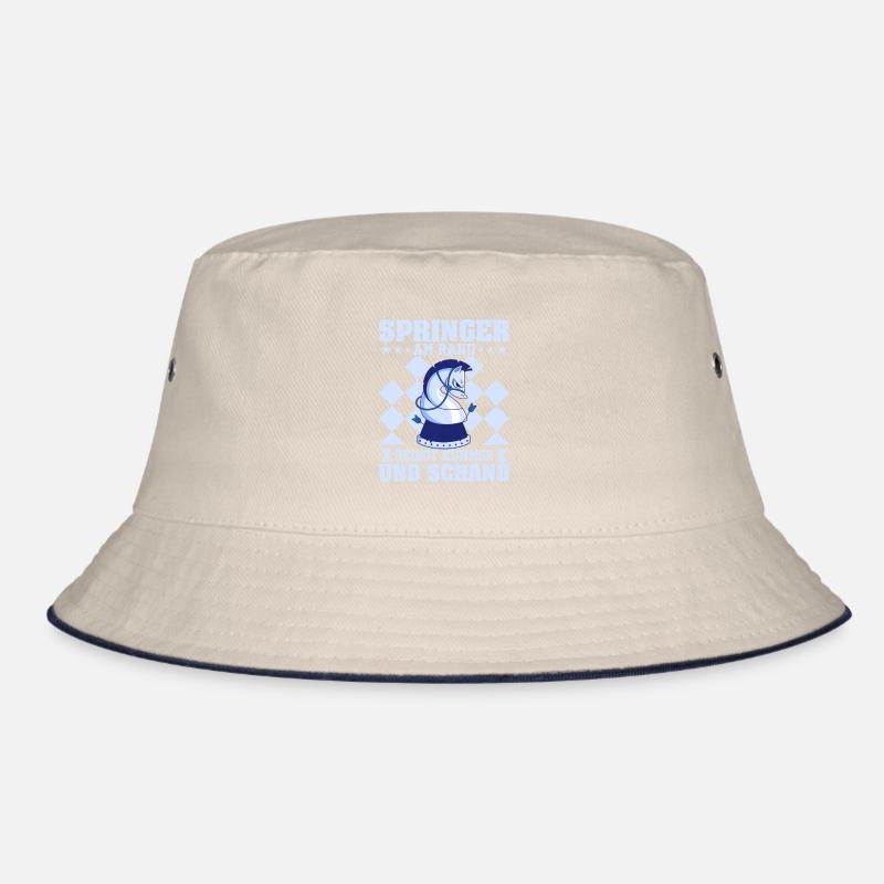 Springer on the edge brings sorrow and shame Chess Bucket Hat