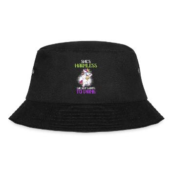 She doesn't do anything who just wants to drink ladies party - Bucket Hat - black - Front - Lela (165cm)